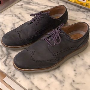 Pair of Cole Haan blue shoes in good condition.